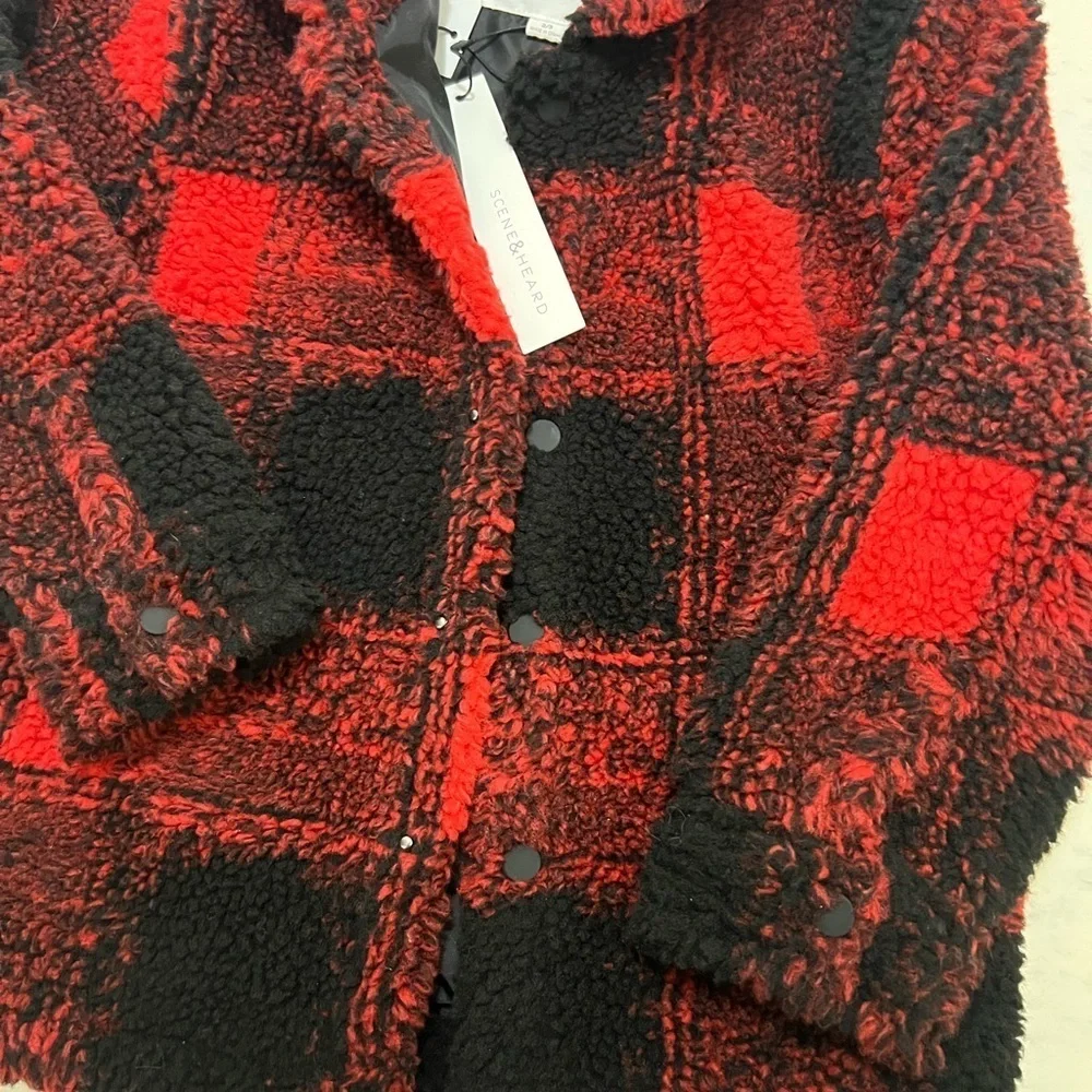 Kids Red and Black Checkered Jacket